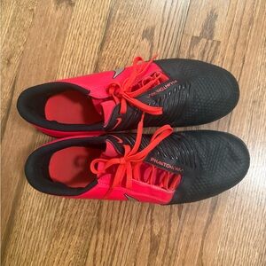Nike Red and Black Athletic Shoes with Bold Design